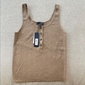 Banana Republic Tan Ribbed Tank Top, NWT